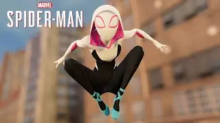 Spider-Man PC - Into the Spider-Verse Spider-Gwen MOD Free Roam Gameplay!