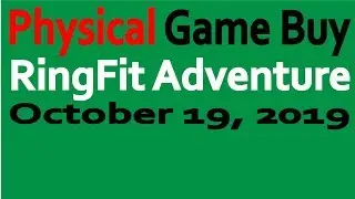 Physical Video Game Buy: RingFit Adventure (Nintendo Switch)
