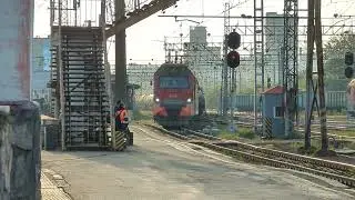 Прибытие грузового поезда ст. Пермь 2