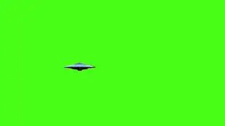 Green screen UFO roaming effect