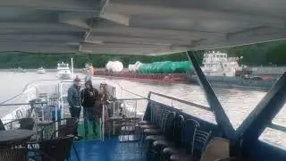 На теплоходе по Москва-реке.