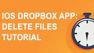 iOS Dropbox app: Delete files tutorial