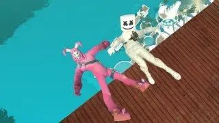 Garry's Mod Ragdolls ep.3 GMOD [ Marshmello Fortnite ]