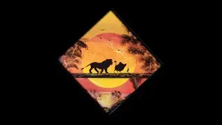 HakunaMatata - Lion King Spray Paint Art.