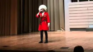 Маленький джигит из Владикавказа. Концерт в школе искусств.