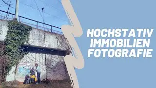 Fotografieren mit Hochstativ - Immobilienfotos in Flugverbotszone, Bahngleis und Stromleitung