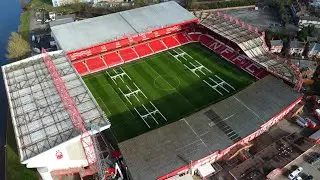 Trent Bridge and Forest City Ground via drone