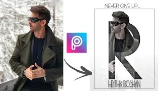 Letter portrait picsart photo editing