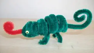How to make a pipe cleaner chameleon