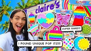 Fidget Toy Shopping at Claire's!🤑💰🌈 *SUPER RARE Pop It Fidgets*🌈