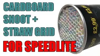 How to make a snoot with a grid for a speedlite!