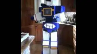 Dancing in my  Soundwave costume from Transformers G1