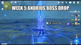 Week 5 Andrius Boss Drop | Genshin Impact