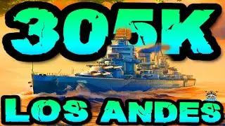 Los Andes T9 drückt 305K DMG *SEKUNDÄÄÄRE!!!* im "300K Club" ⚓️ in World of Warships 🚢