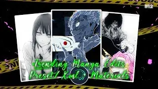 Trending Instagram/tiktok Manga Edit preset/XML(+materials) | Loony edits | #mangaedit #alightmotion