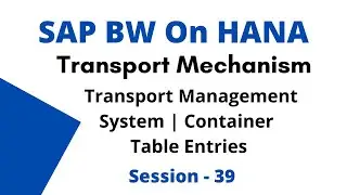 SAP Hana Transport Mechanism Tutorial | Transport Management System | Container | Table Entries
