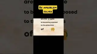 become a problem solver not a youtuber