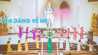 Xin tiến dâng về Mẹ - Giới hiền mẫu giáo xứ Láng Cát dâng hoa kính Đức Mẹ