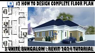 #2 HOW TO CREATE 3 UNITE BUNGALOW: COMPLETED FLOOR PLAN