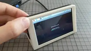 Overview: 3d printed enclosure for pimoroni HyperPixel 4.0 Rectangle Touch and raspberry pi zero