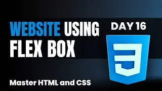 Create Complete Website Using CSS Flexbox | Learn Css Flexbox and Build Projects #css#csslectures