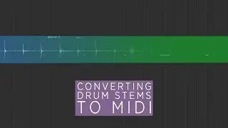 How to convert drum stems to MIDI