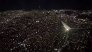Tijuana vista nocturna desde el avión ✈️