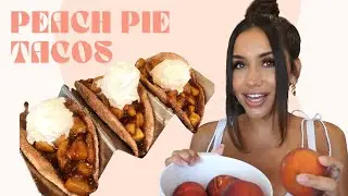 THE BEST PEACH RECIPE YOU'LL EVER TRY! 🍑 Peach Pie Tacos