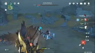 Hu Tao jump over the Puppy Snake Lord
