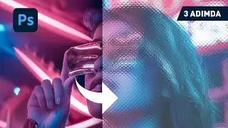 Photoshop'ta Buzlu Cam/Ayna Efekti Nasıl Yapılır | Photoshop Dersleri