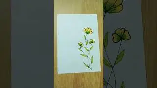 # Green and Yellow colour Front page design # Flower 🌺 Design
