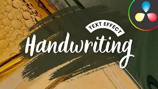 How to Create Handwriting Text Effect in Davinci Resolve 18 / Tutorial