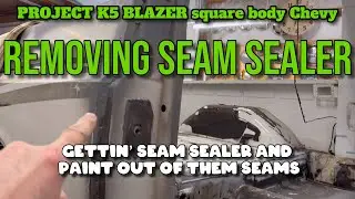 Removing seam sealer and paint #seamsealer #paintstripping #paintprep