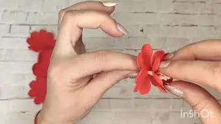🌺нежные и яркие🌺цветы из фоамирана 🌺, делаем резинки ручной работы 🌺❤️