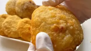 街边网红油炸粑教你在家做，香甜酥脆软糯拉丝，学会可以出摊了