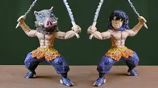 Inosuke Hashibara - Demon Slayer : Kimetsu no Yaiba | Escultura de papel