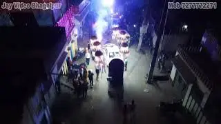 fireworks drone shoot in wedding cecemony.