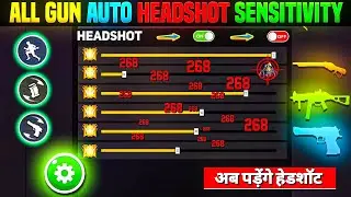 Free Fire Max Auto Headshot Trick 2024 Sensitivity | 2gb, 4gb, 6gb Ram Headshot Sensitivity Setting