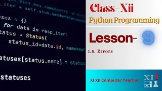 1.5. Errors