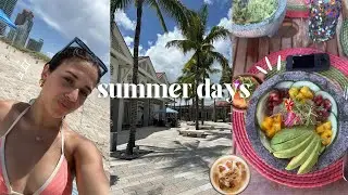 summer diaries| a few summer days in my life: beach, shopping, food, & more!