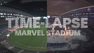 Time-lapse of Marvel Stadium Transformation | AFL to Boxing World Title