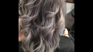 Transformation Ombre Cendré by @glamhairartist