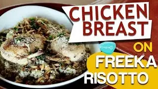Chicken Breast On Freeka Risotto - Best Risotto In Dubai - Dubai Marine Beach Resort & Spa !!