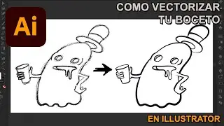 Como hacer el trazado de tu boceto en ilustrator