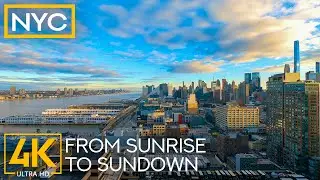 A Full Day in the Life of New York 4K UHD - Urban Scenery from Sunrise to Sunset