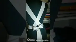 Фартук из шифона.Chiffon school apron.