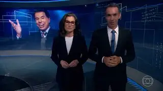 Início e encerramento do Jornal Nacional em homenagem a Silvio Santos | 17/08/24