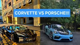 POV: $200k Porsche Spyder RS VS $100k Corvette C8 Z06!