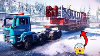 snowrunner - Oil rig Salvage Delivery - snowrunner gameplay
