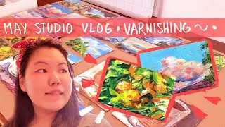 may studio vlog 02 // varnishing, edumacation & small blicks haul